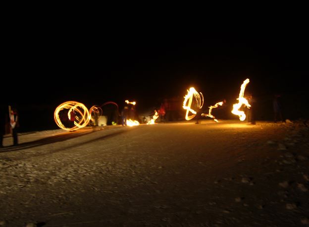'Funken' bonfire tradition in Bürserberg
