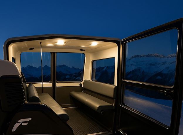 Ratrac ride with a drink stop at the FUCHSBAU